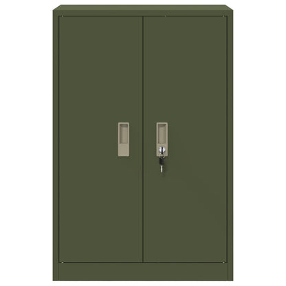 Storage Cabinet Olive Green 60 x 40 x 90 cm Steel