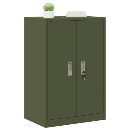 Storage Cabinet Olive Green 60 x 40 x 90 cm Steel