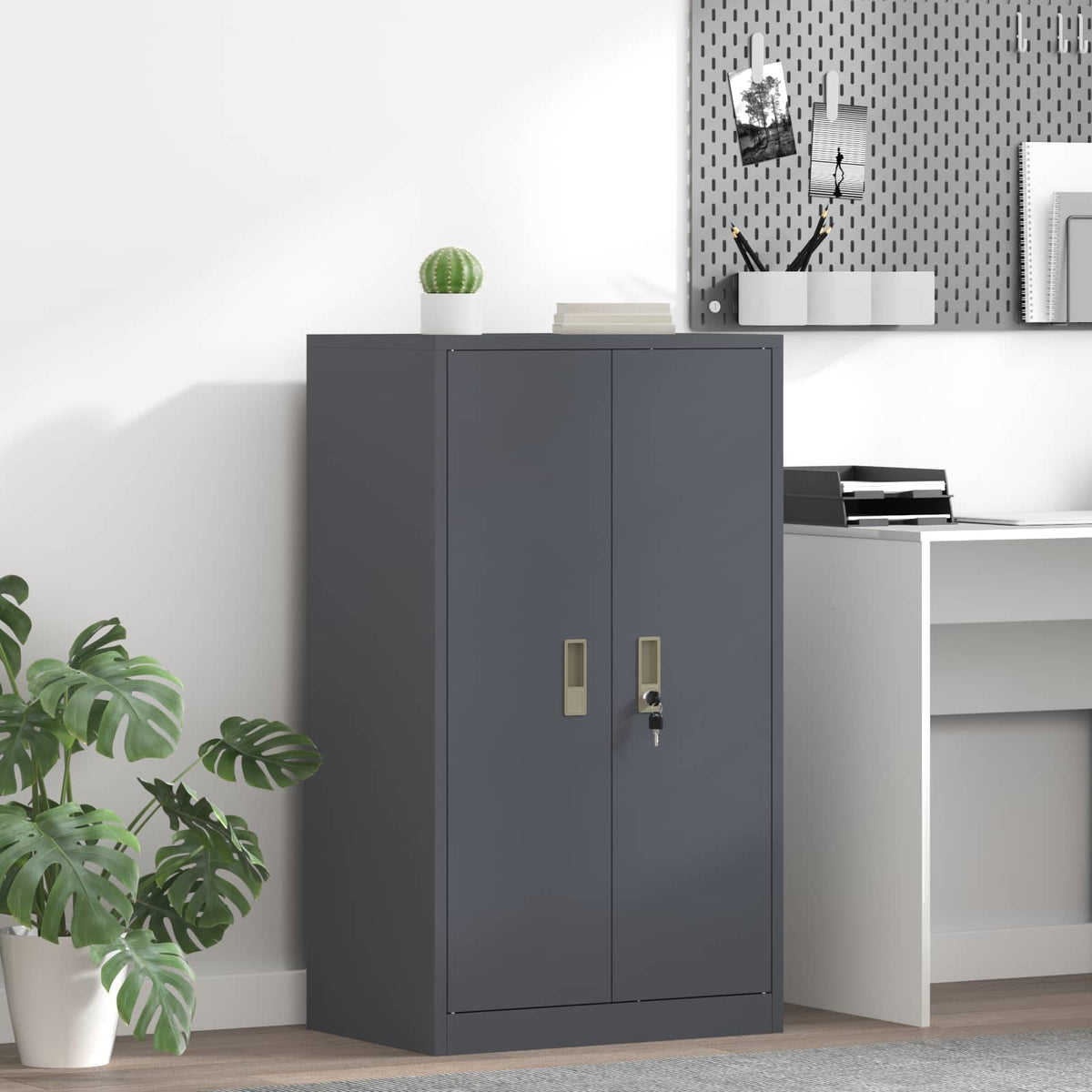 Storage Cabinet Anthracite 60 x 40 x 105 cm Steel