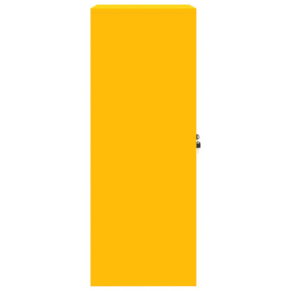 Storage Cabinet Mustard Yellow 60 x 40 x 105 cm Steel