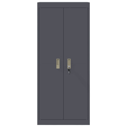 Storage Cabinet Anthracite 60 x 40 x 140 cm Steel