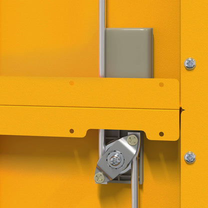 Storage Cabinet Mustard Yellow 60 x 40 x 140 cm Steel