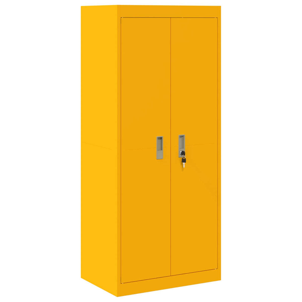 Storage Cabinet Mustard Yellow 60 x 40 x 140 cm Steel