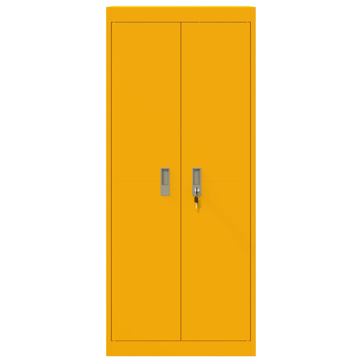 Storage Cabinet Mustard Yellow 60 x 40 x 140 cm Steel