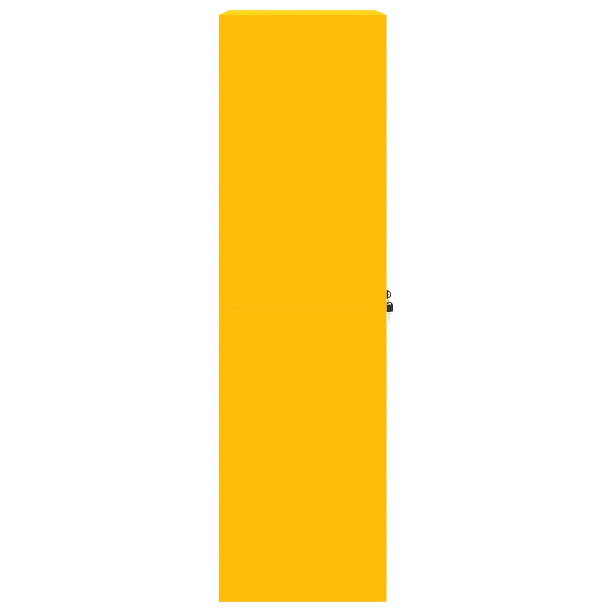 Storage Cabinet Mustard Yellow 60 x 40 x 140 cm Steel