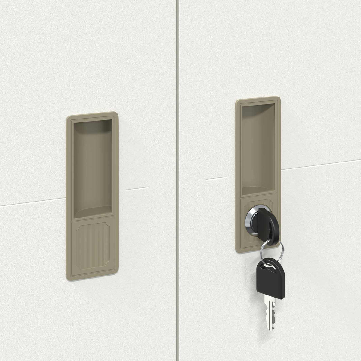 Storage Cabinet White 60 x 40 x 140 cm Steel