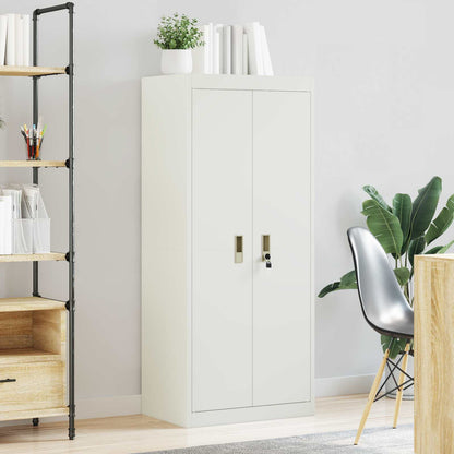 Storage Cabinet White 60 x 40 x 140 cm Steel
