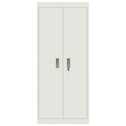 Storage Cabinet White 60 x 40 x 140 cm Steel