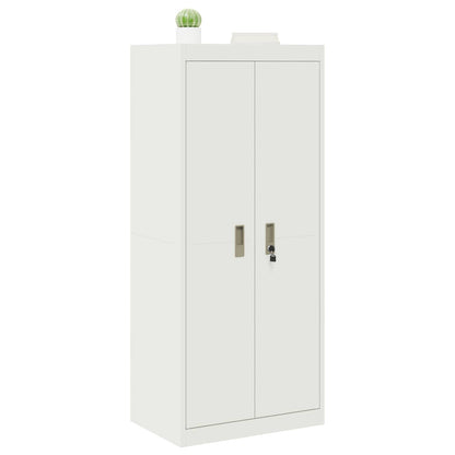 Storage Cabinet White 60 x 40 x 140 cm Steel