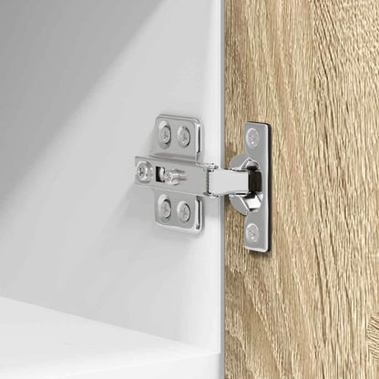 Hanging Cabinet Riga 2 pcs Sonoma Oak and White 30 x 31 x 40 cm