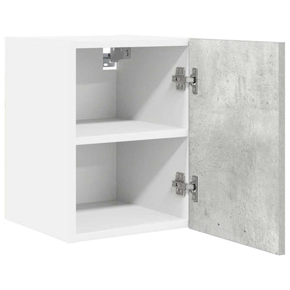 Hanging Cabinet 2 pcs Concrete Grey and White 30 x 31 x 40 cm