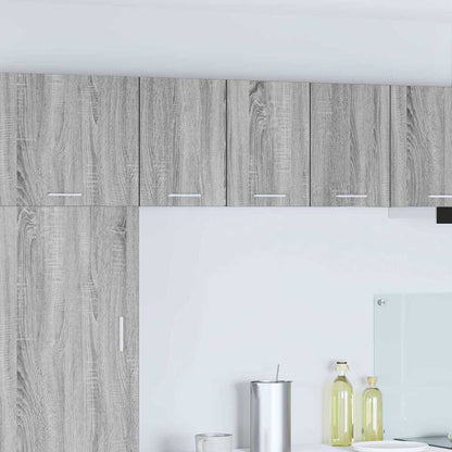Hanging Cabinet 2 pcs Grey Sonoma and White 30 x 31 x 40 cm
