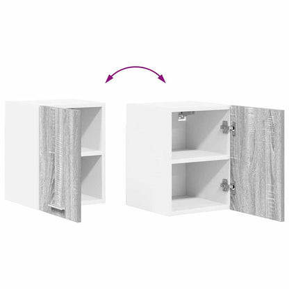 Hanging Cabinet 2 pcs Grey Sonoma and White 30 x 31 x 40 cm
