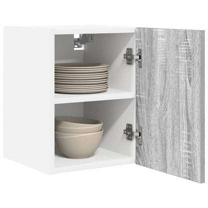 Hanging Cabinet 2 pcs Grey Sonoma and White 30 x 31 x 40 cm