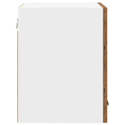 Hanging Cabinet with Storage Old Wood and White 30 x 31 x 40 cm