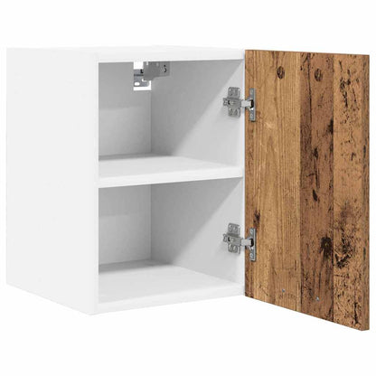 Hanging Cabinet 2 pcs Old Wood and White 30 x 31 x 40 cm