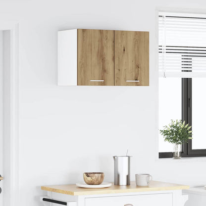 Hanging Cabinet 2 pcs Artisan Oak and White 30 x 31 x 40 cm