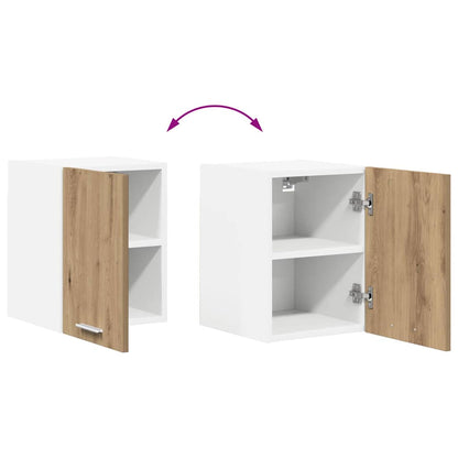 Hanging Cabinet 2 pcs Artisan Oak and White 30 x 31 x 40 cm