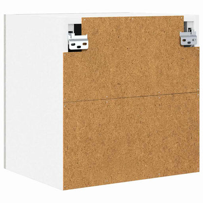Hanging Cabinet 2 pcs Concrete Grey and White 40 x 31 x 40 cm
