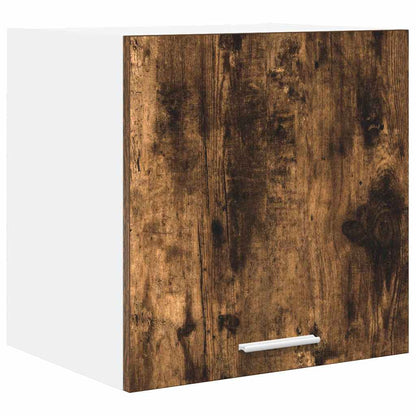Hanging Cabinet 2 pcs Smoked Oak and White 40 x 31 x 40 cm