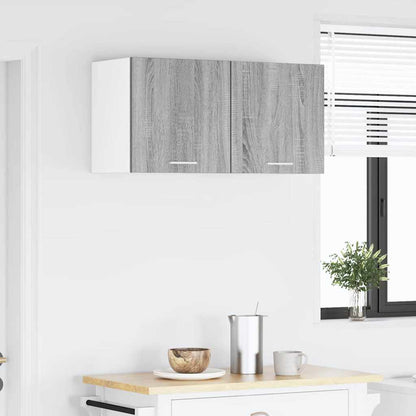 Hanging Cabinet Grey Sonoma and White 40 x 31 x 40 cm