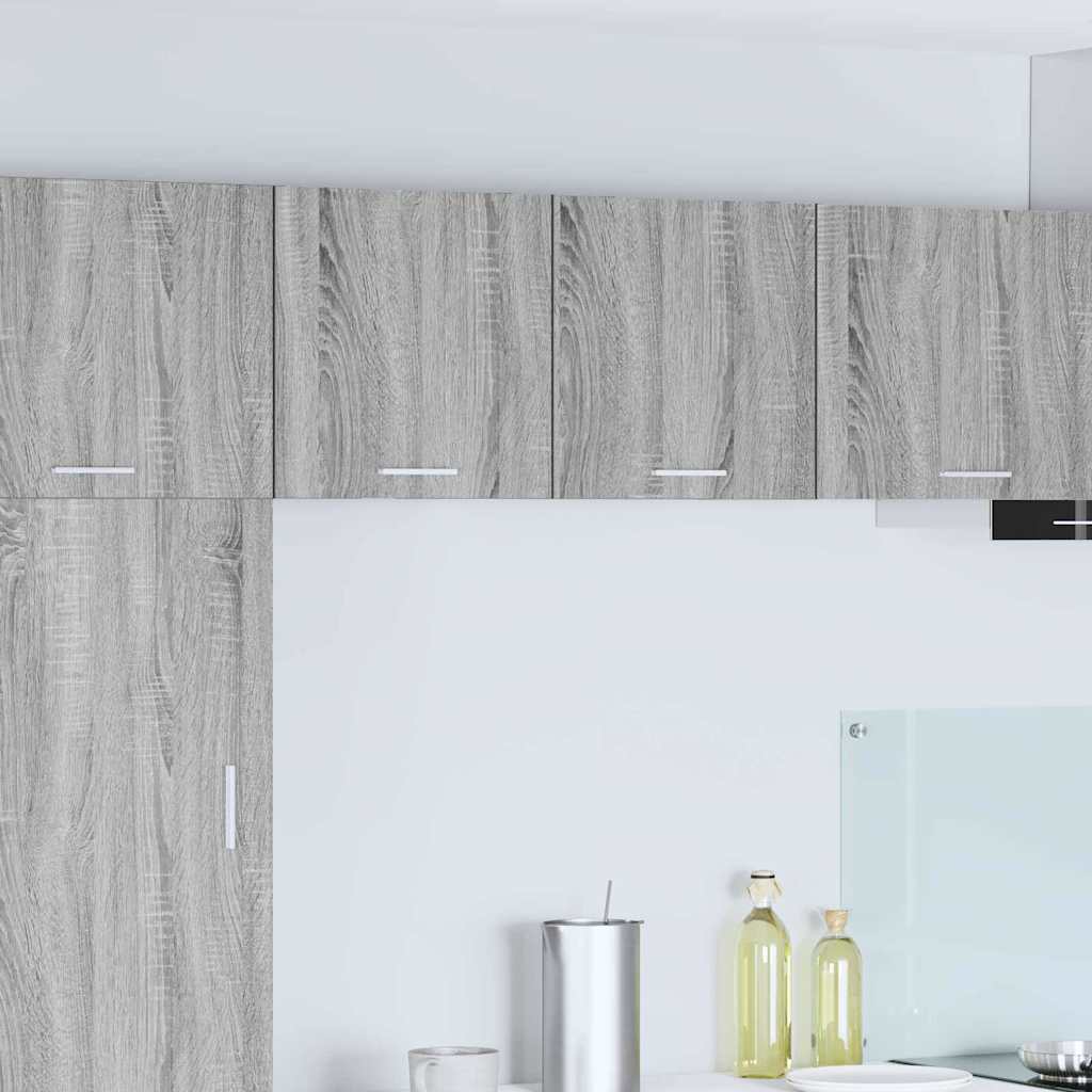 Hanging Cabinet 2 pcs Grey Sonoma and White 40 x 31 x 40 cm