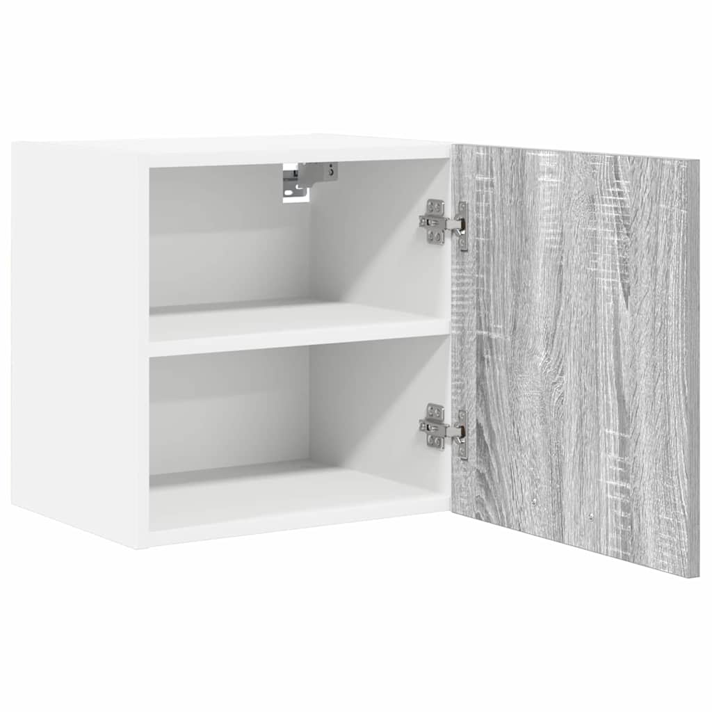 Hanging Cabinet 2 pcs Grey Sonoma and White 40 x 31 x 40 cm