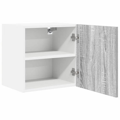 Hanging Cabinet 2 pcs Grey Sonoma and White 40 x 31 x 40 cm