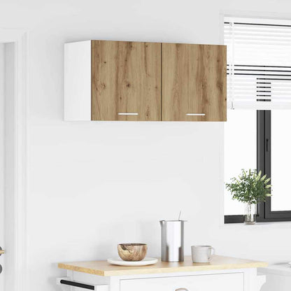 Hanging Cabinet 2 pcs Artisan Oak and White 40 x 31 x 40 cm