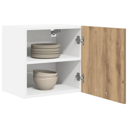 Hanging Cabinet 2 pcs Artisan Oak and White 40 x 31 x 40 cm
