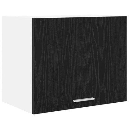 Hanging Cabinet 2 pcs Black Oak and White 50 x 31 x 40 cm