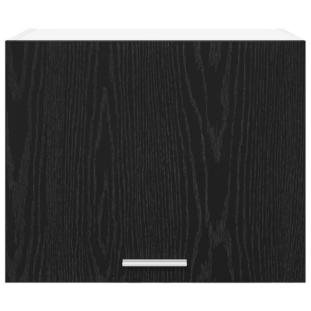 Hanging Cabinet 2 pcs Black Oak and White 50 x 31 x 40 cm