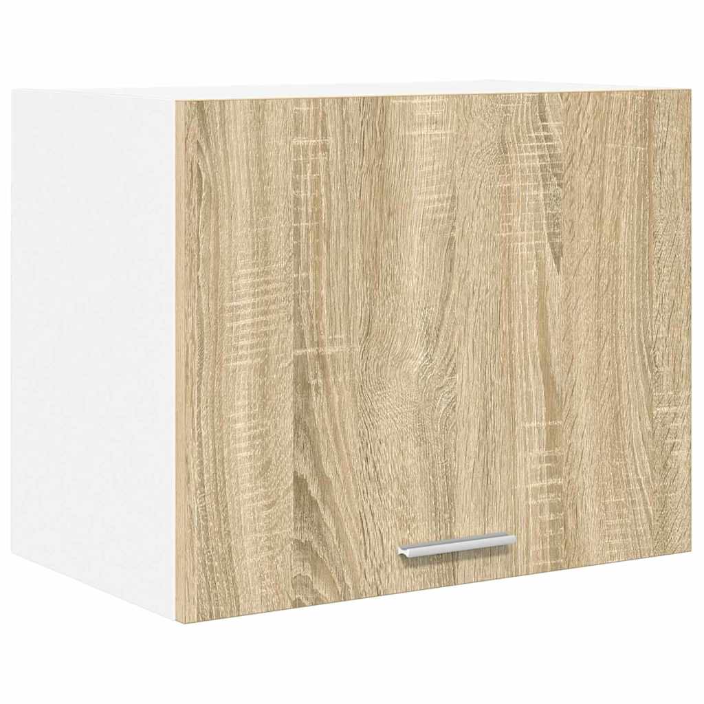Hanging Cabinet Sonoma Oak and White 50 x 31 x 40 cm