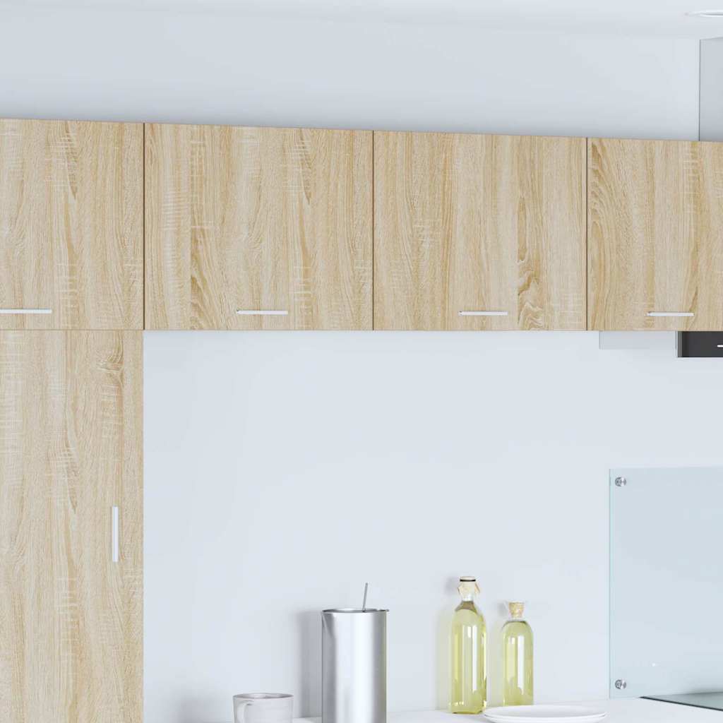 Hanging Cabinet 2 pcs Sonoma Oak and White 50 x 31 x 40 cm