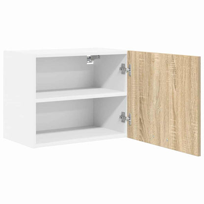Hanging Cabinet 2 pcs Sonoma Oak and White 50 x 31 x 40 cm