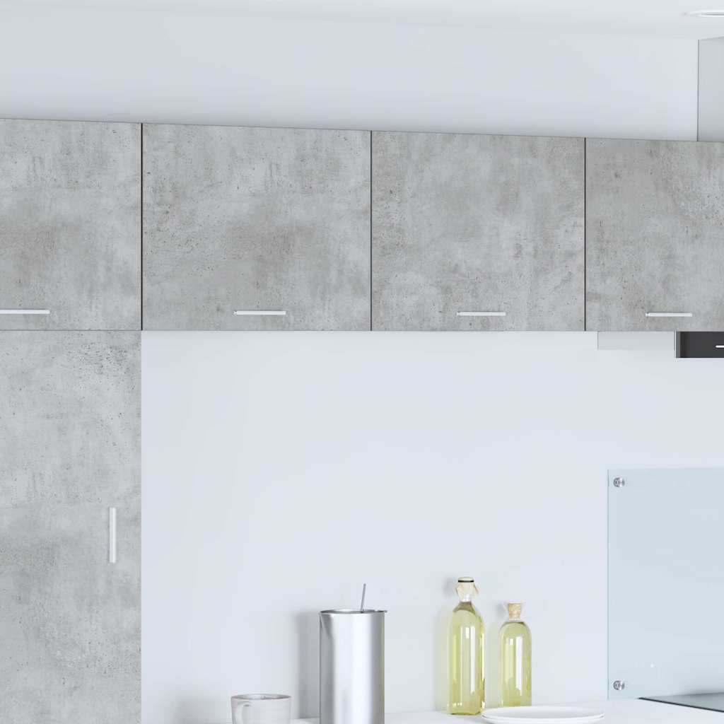 Hanging Cabinet 2 pcs Concrete Grey and White 50 x 31 x 40 cm
