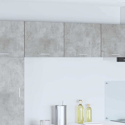 Hanging Cabinet 2 pcs Concrete Grey and White 50 x 31 x 40 cm