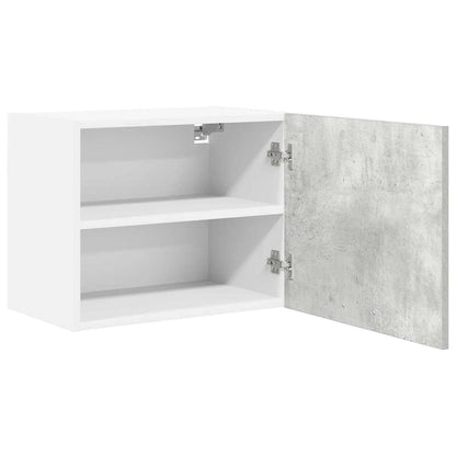 Hanging Cabinet 2 pcs Concrete Grey and White 50 x 31 x 40 cm