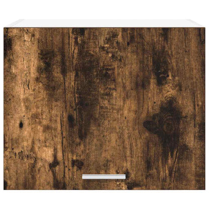 Hanging Cabinet 2 pcs Smoked Oak and White 50 x 31 x 40 cm