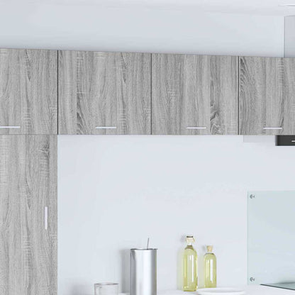 Hanging Cabinet 2 pcs Grey Sonoma and White 50 x 31 x 40 cm