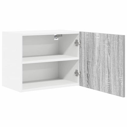 Hanging Cabinet 2 pcs Grey Sonoma and White 50 x 31 x 40 cm