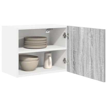 Hanging Cabinet 2 pcs Grey Sonoma and White 50 x 31 x 40 cm