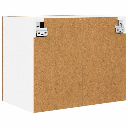 Hanging Cabinet 2 pcs Old Wood and White 50 x 31 x 40 cm