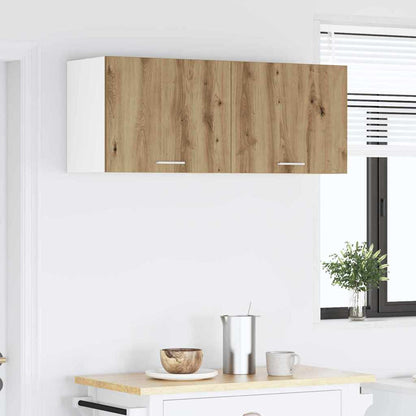 Hanging Cabinet 2 pcs Artisan Oak and White 50 x 31 x 40 cm