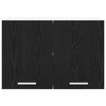 Hanging Cabinet 2 pcs Black Oak and White 60 x 31 x 40 cm