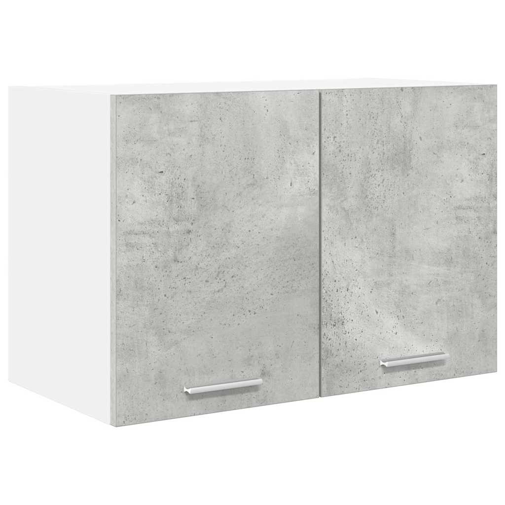 Hanging Cabinet 2 pcs Concrete Grey and White 60 x 31 x 40 cm