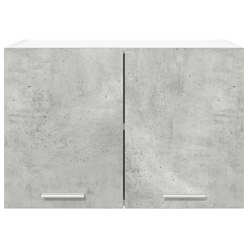 Hanging Cabinet 2 pcs Concrete Grey and White 60 x 31 x 40 cm