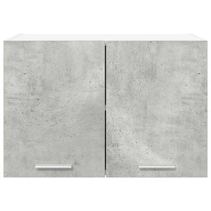Hanging Cabinet 2 pcs Concrete Grey and White 60 x 31 x 40 cm