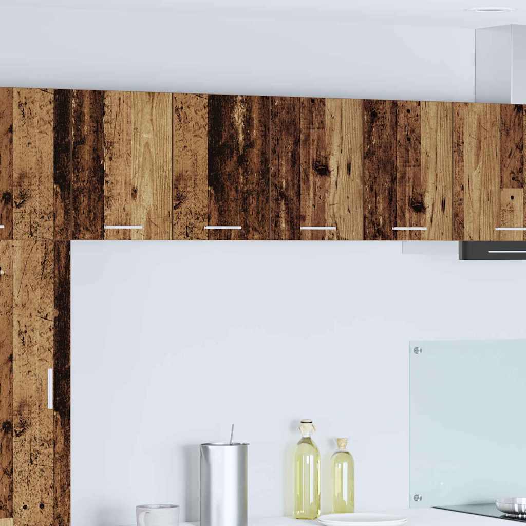 Hanging Cabinet with Storage Old Wood and White 60 x 31 x 40 cm