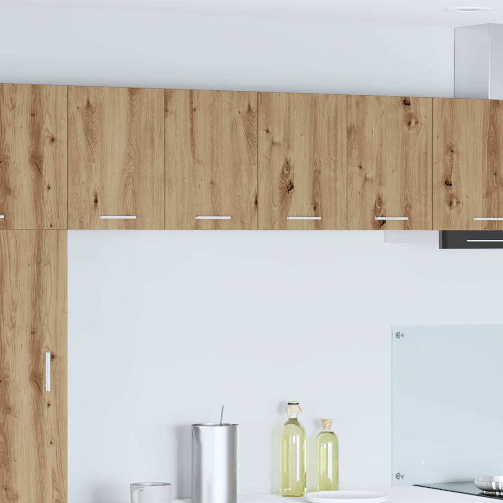 Hanging Cabinet 2 pcs Artisan Oak and White 60 x 31 x 40 cm